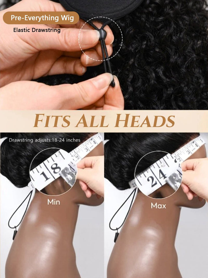 Double Drawn 3D Loose Wave Raw Human Hair Transparent Full Lace Front Glueless Wig with Curtain Bangs