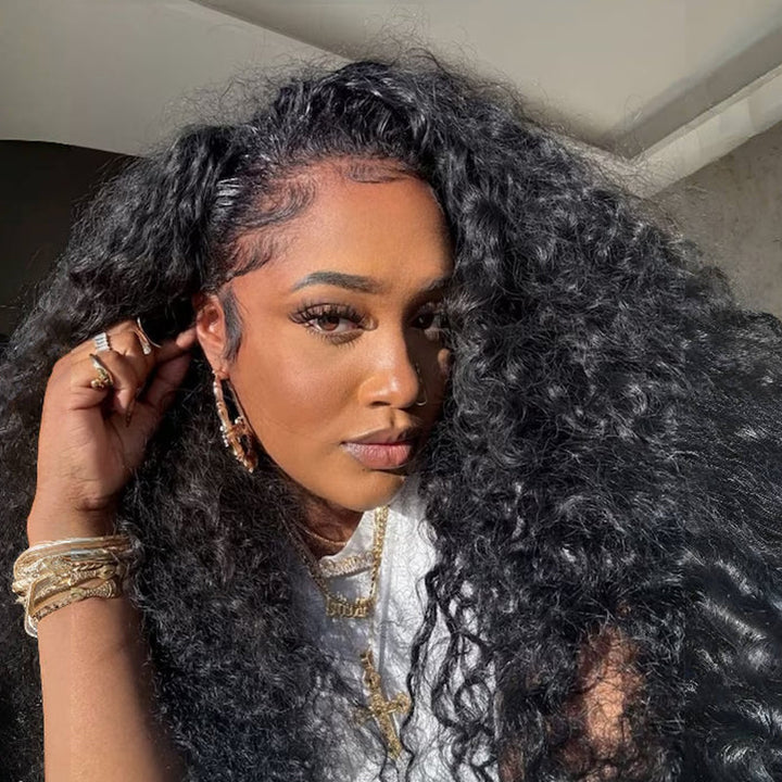 3-in-1 Put On &amp; Go Half Wigs | Glueless Invisible Drawstring Beginner Friendly