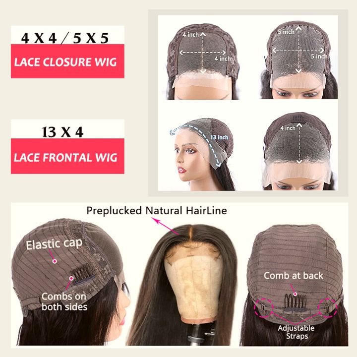 Dark Root Ginger Colored Body Wave 13x4 Lace Front /4*4 Lace Closure Wigs With Baby Hair - Bangjazz Hair
