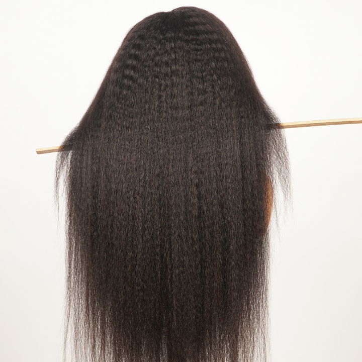 Kinky Straight 7x5 / 13x6 HD Transparent Lace Front Wigs 100% Human Virgin Hair For Women -Bangjazz Hair
