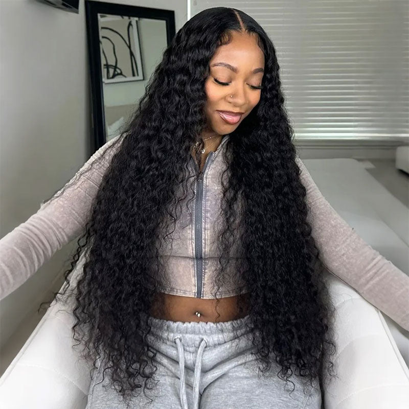 Bangjazz Pre Everything Long Curly Hair 13x4 Full Lace Frontal Wig Thick Curly Hair Glueless Wigs