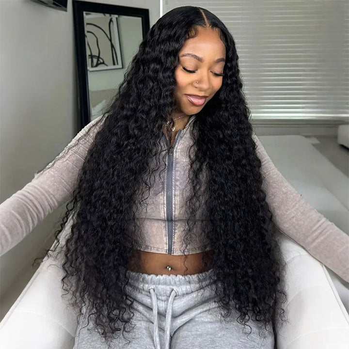Bangjazz Pre Everything Long Curly Hair 13x4 Full Lace Frontal Wig Thick Curly Hair Glueless Wigs