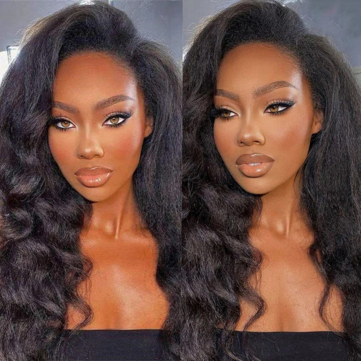 3-in-1 Put On &amp; Go Half Wigs | Glueless Invisible Drawstring Beginner Friendly