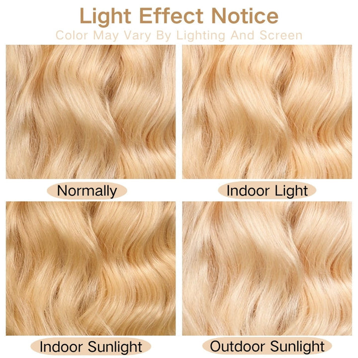 613 Stright Blonde 7x5/13x4 Pre Everything Glueless HD Transparent Lace Put On And Go Human Hair Wig-Bangjazz Hair