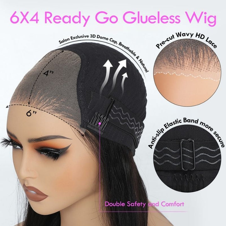Glueless Ombre Honey Blonde Colored Deep Wave Transparent 180% Density 13x4 Lace Front Human Hair Wigs Human Hair Wigs for Women-Bangjazz Hair