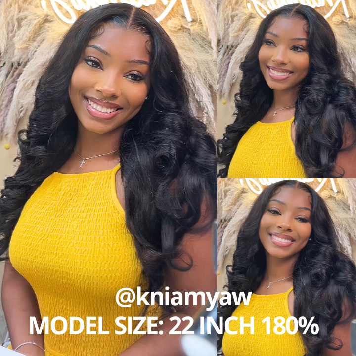 300% Density Bold Bounce Body Wave Hair 13*4 HD Transparent Lace Front Wigs Glueless Frontal Wig For Women-Bangjazz Hair