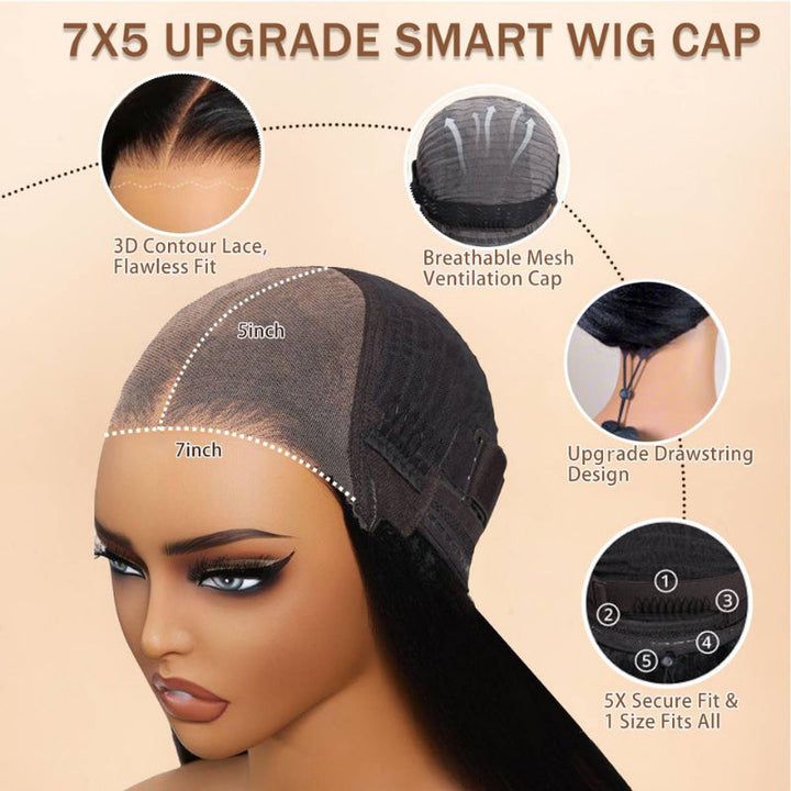 300% Density Loose Deep Wavy Glueless Wig - 7x5/13x4 Upgrade HD Lace Frontal