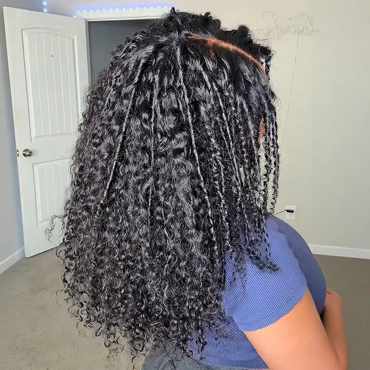 Bangjazz 7x5 Bohemian Curly Glueless Wig HD Lace 300% Density | Honey Blonde &amp; Red Wine