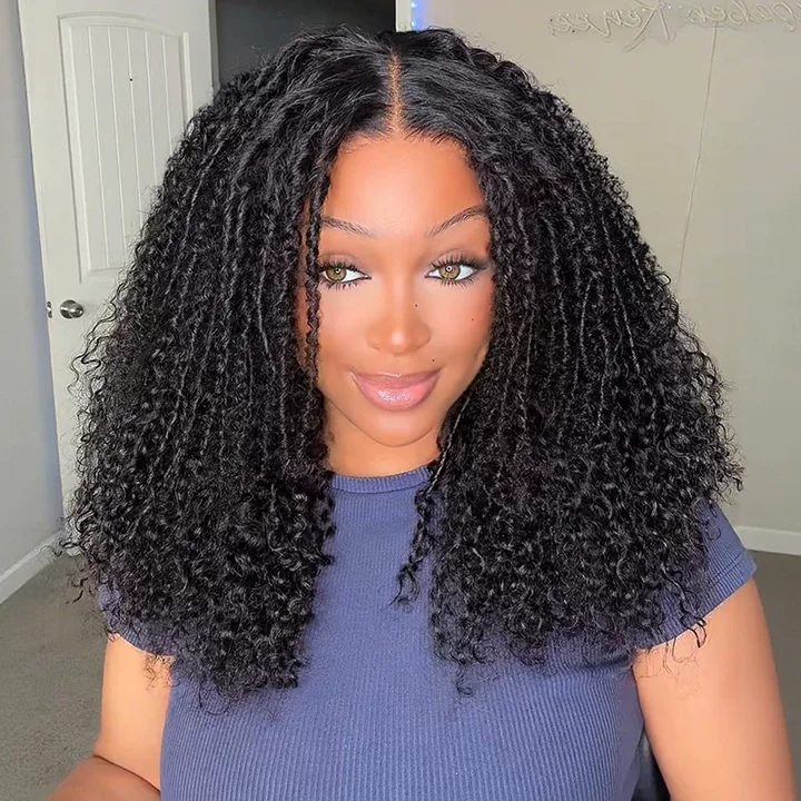 Bangjazz 7x5 Bohemian Curly Glueless Wig HD Lace 300% Density | Honey Blonde &amp; Red Wine