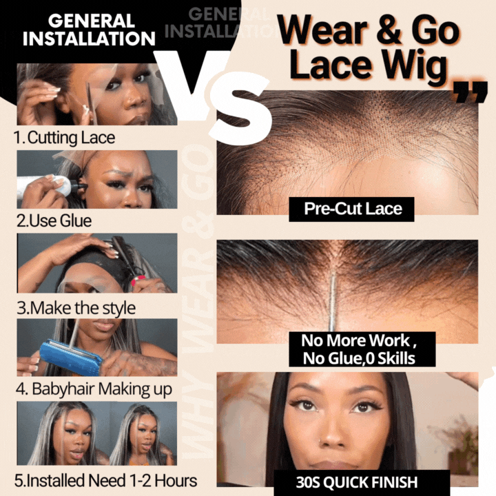 300% Density Bold Bounce Body Wave Hair 13*4 HD Transparent Lace Front Wigs Glueless Frontal Wig For Women-Bangjazz Hair