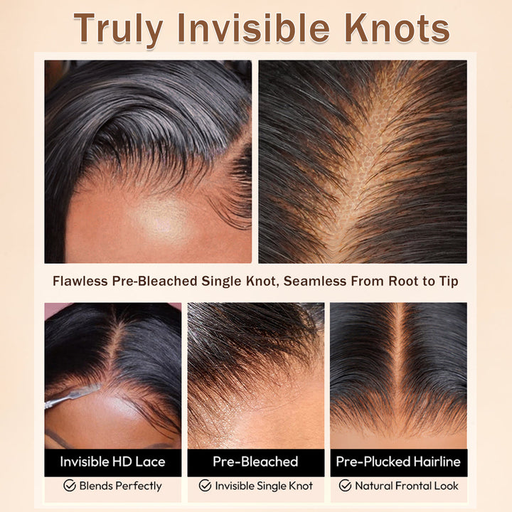 Bangjazz Highlight Honey Blonde Mix Brown Loose Wave Glueless 13x4 HD Transparent Pre Everything Lace Front Human Wigs
