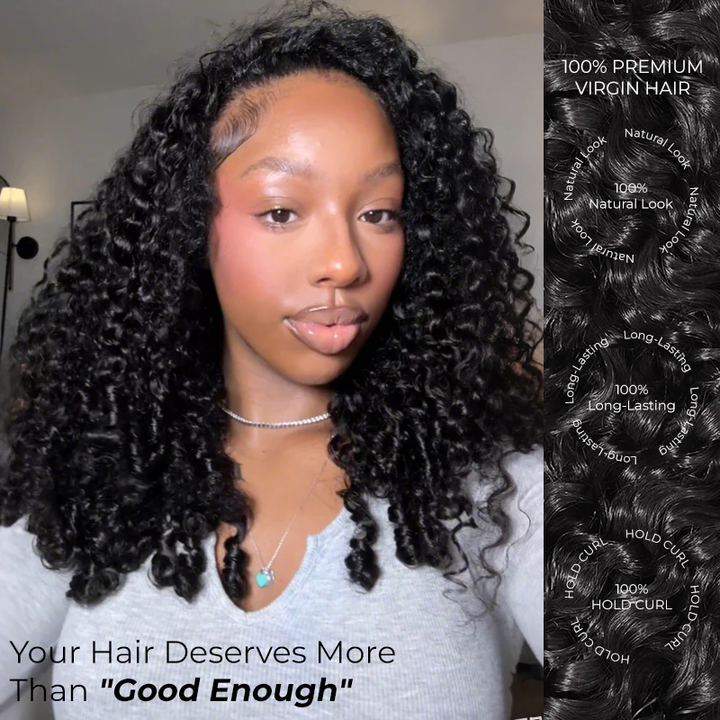 3-in-1 Put On &amp; Go Half Wigs | Glueless Invisible Drawstring Beginner Friendly