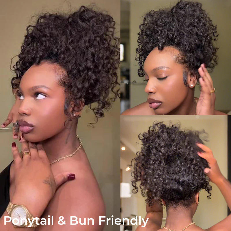 3-in-1 Put On &amp; Go Half Wigs | Glueless Invisible Drawstring Beginner Friendly