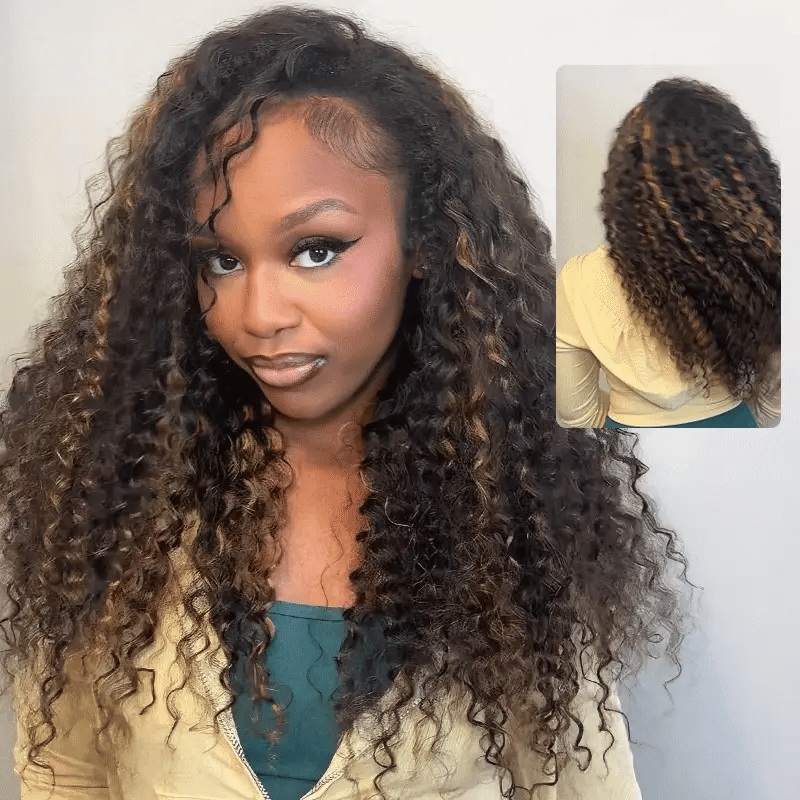 3-in-1 Put On &amp; Go Half Wigs | Glueless Invisible Drawstring Beginner Friendly