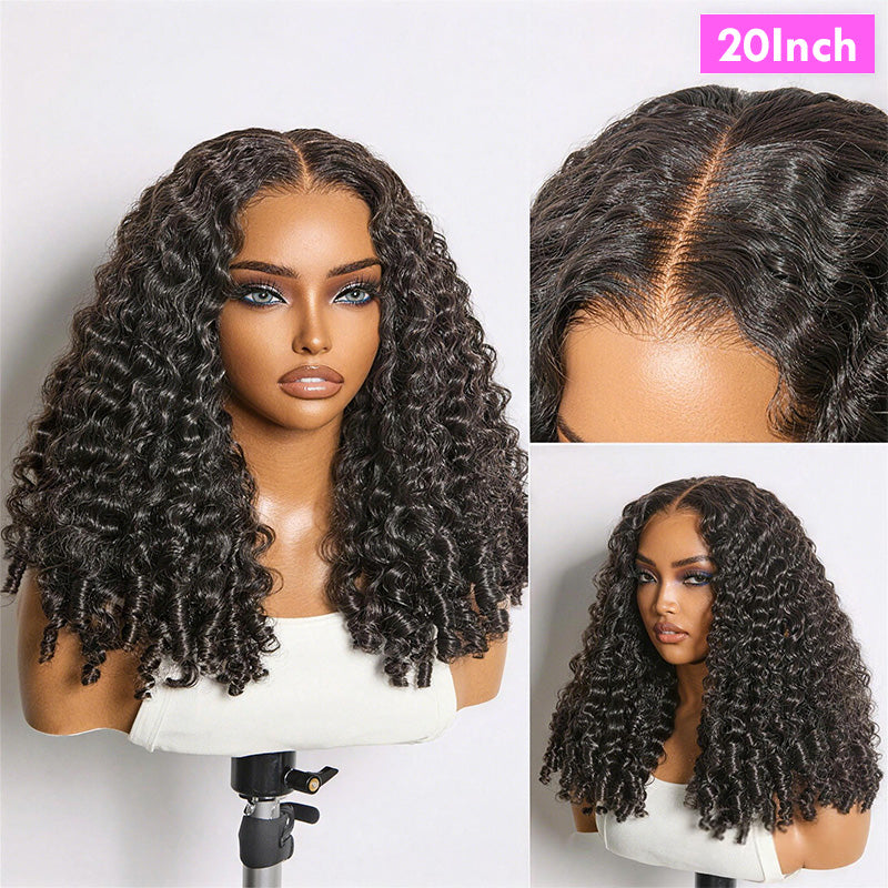 Highlight Burmese Curly 13x6 Lace Front Human Hair Wigs for Black Women Pre-plucked Natural Hairline