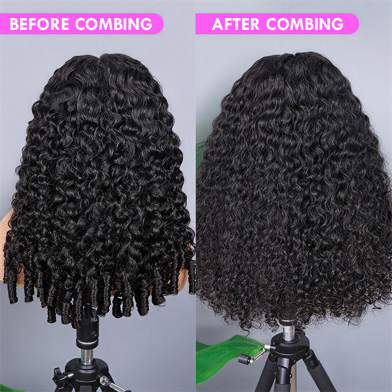 Highlight Burmese Curly 13x6 Lace Front Human Hair Wigs for Black Women Pre-plucked Natural Hairline