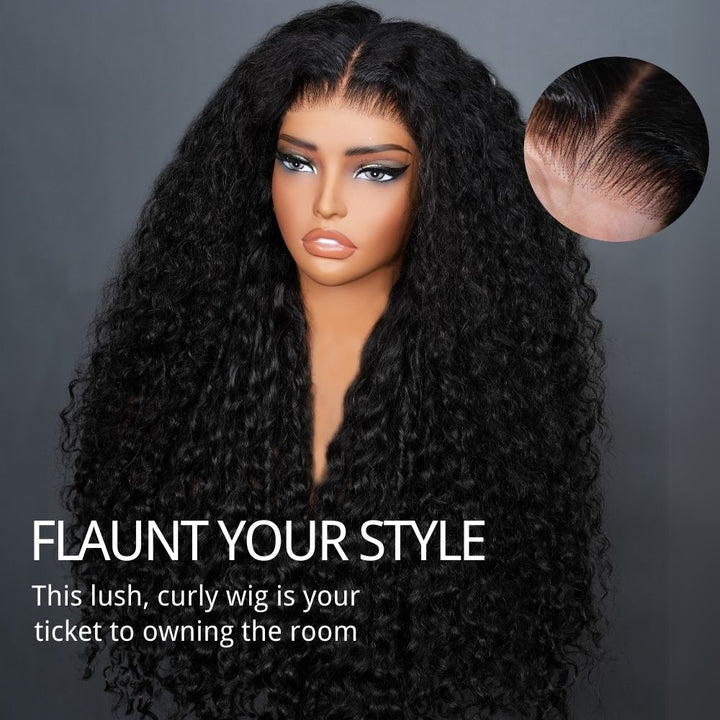 Bangjazz Pre Everything Long Curly Hair 13x4 Full Lace Frontal Wig Thick Curly Hair Glueless Wigs