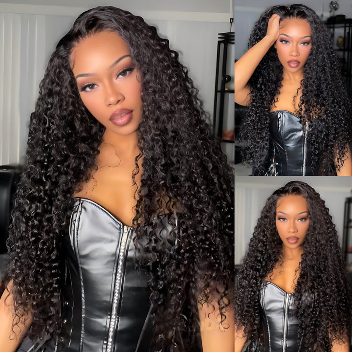 Bangjazz Pre Everything Long Curly Hair 13x4 Full Lace Frontal Wig Thick Curly Hair Glueless Wigs