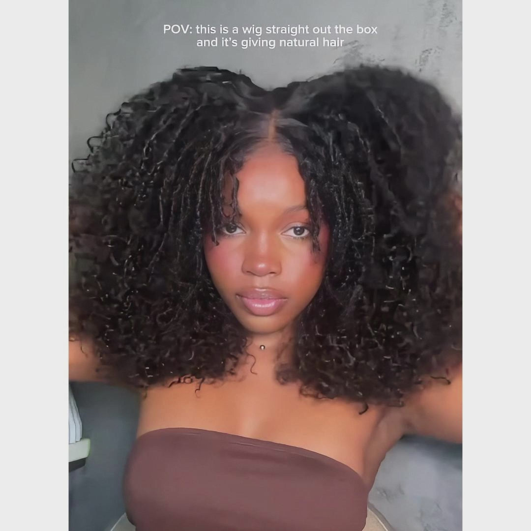Bangjazz 7x5 Bohemian Curly Glueless Wig HD Lace 300% Density | Honey Blonde &amp; Red Wine