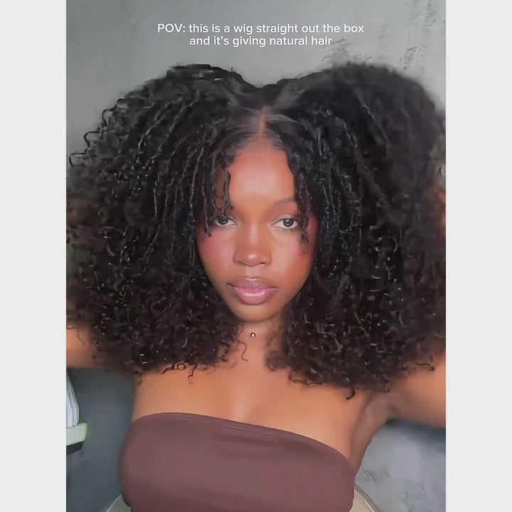 Bangjazz 7x5 Bohemian Curly Glueless Wig HD Lace 300% Density | Honey Blonde &amp; Red Wine